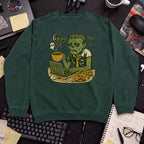 Tired Developer Zombie Sweatshirt — Bottle Green