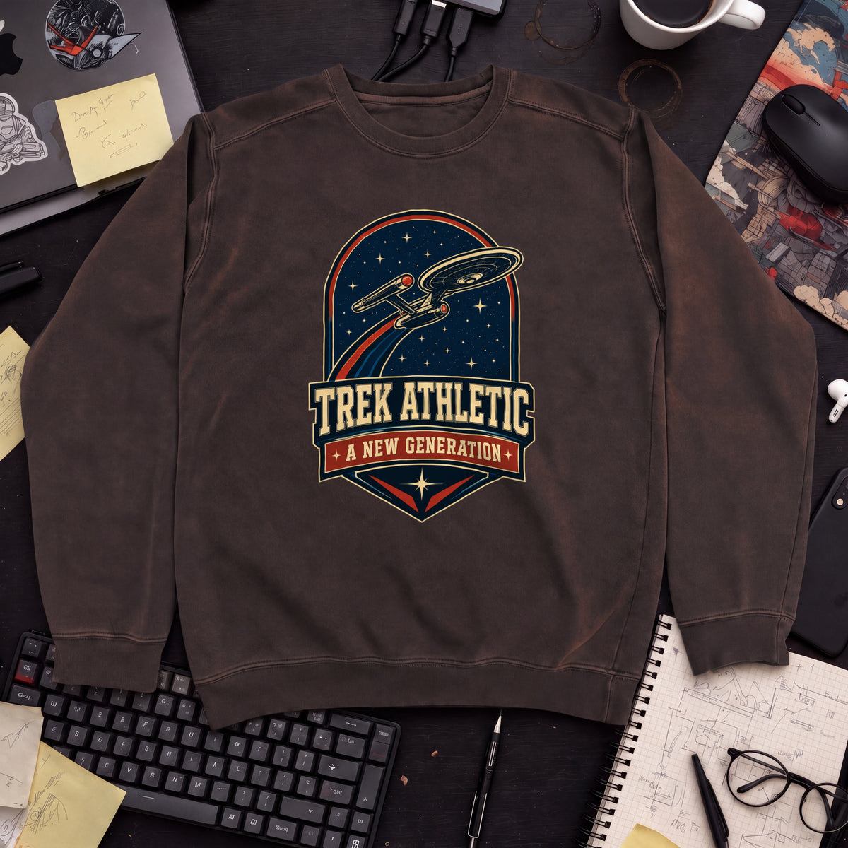Trek Athletics: A New Generation Sweatshirt — Hot Chocolate