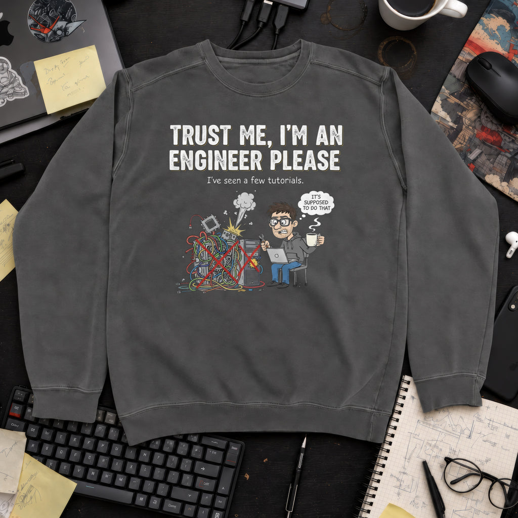 Trust Me Im An Engineer Please Sweatshirt — Pepper