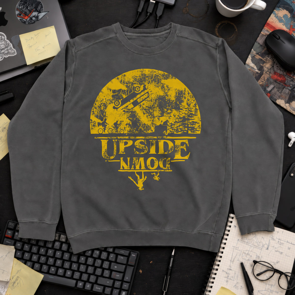 Upside Moon Sweatshirt — Pepper