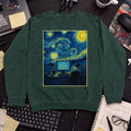 Van Gogh Desk Sweatshirt — Bottle Green