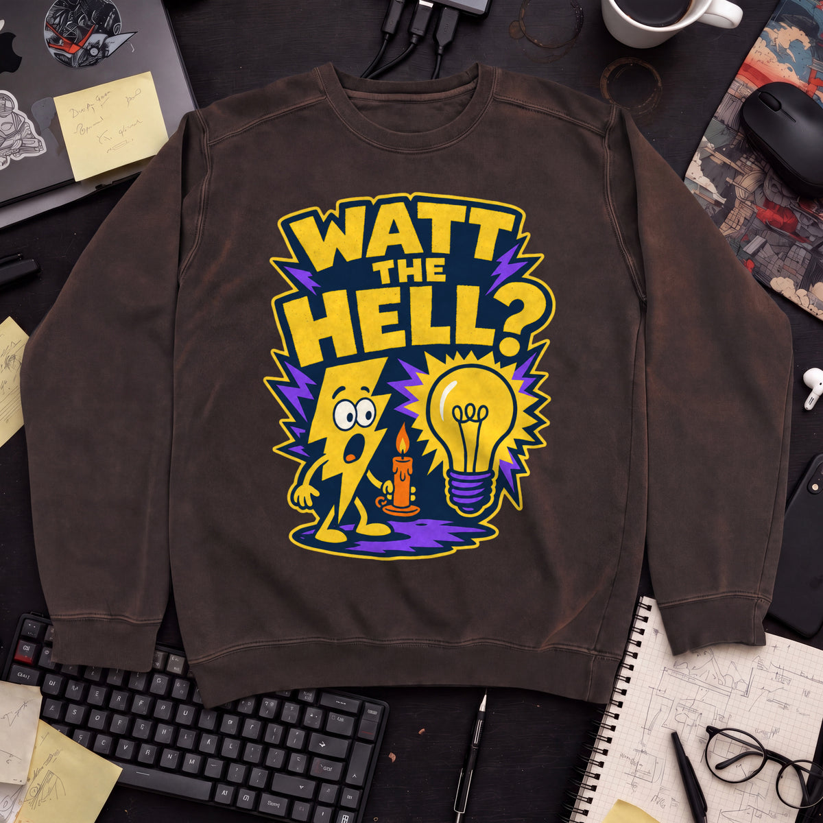 Watt the Hell Sweatshirt — Hot Chocolate
