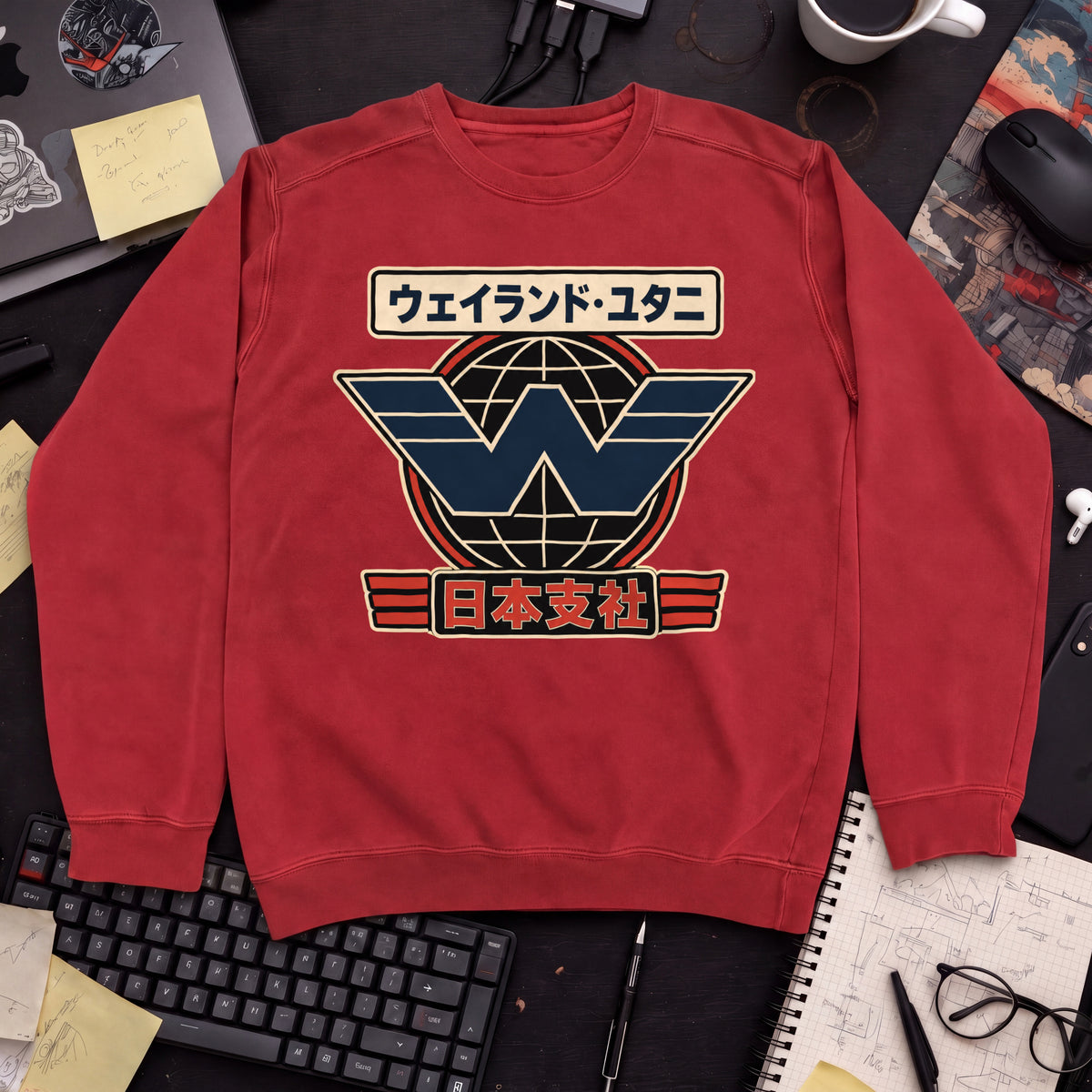 Weyland-Yutani Sweatshirt — Fire Red