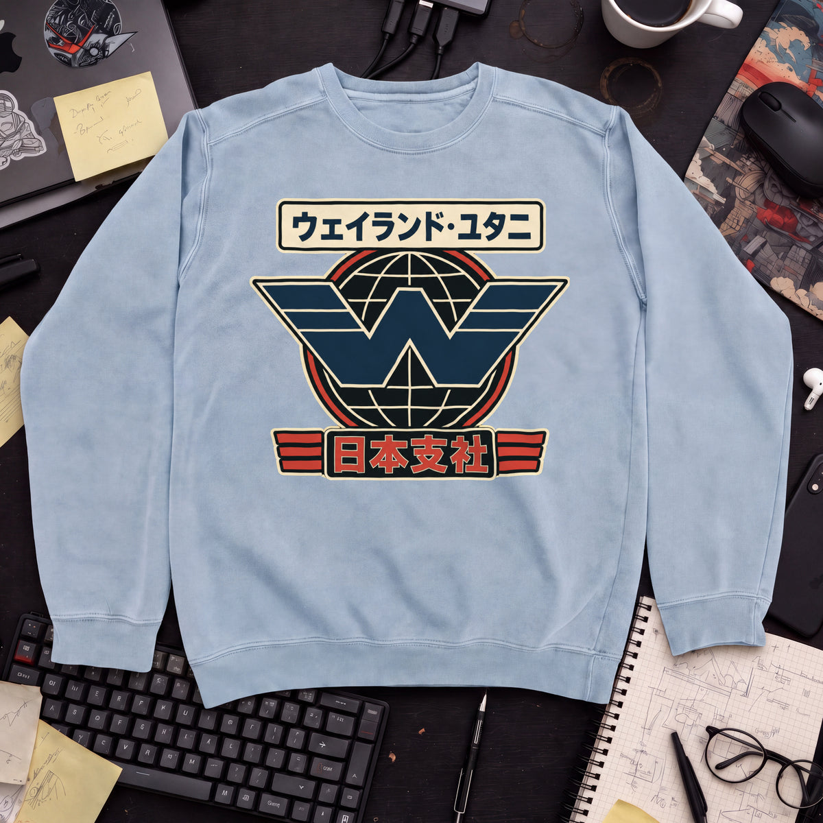 Weyland-Yutani Sweatshirt — Sky Blue