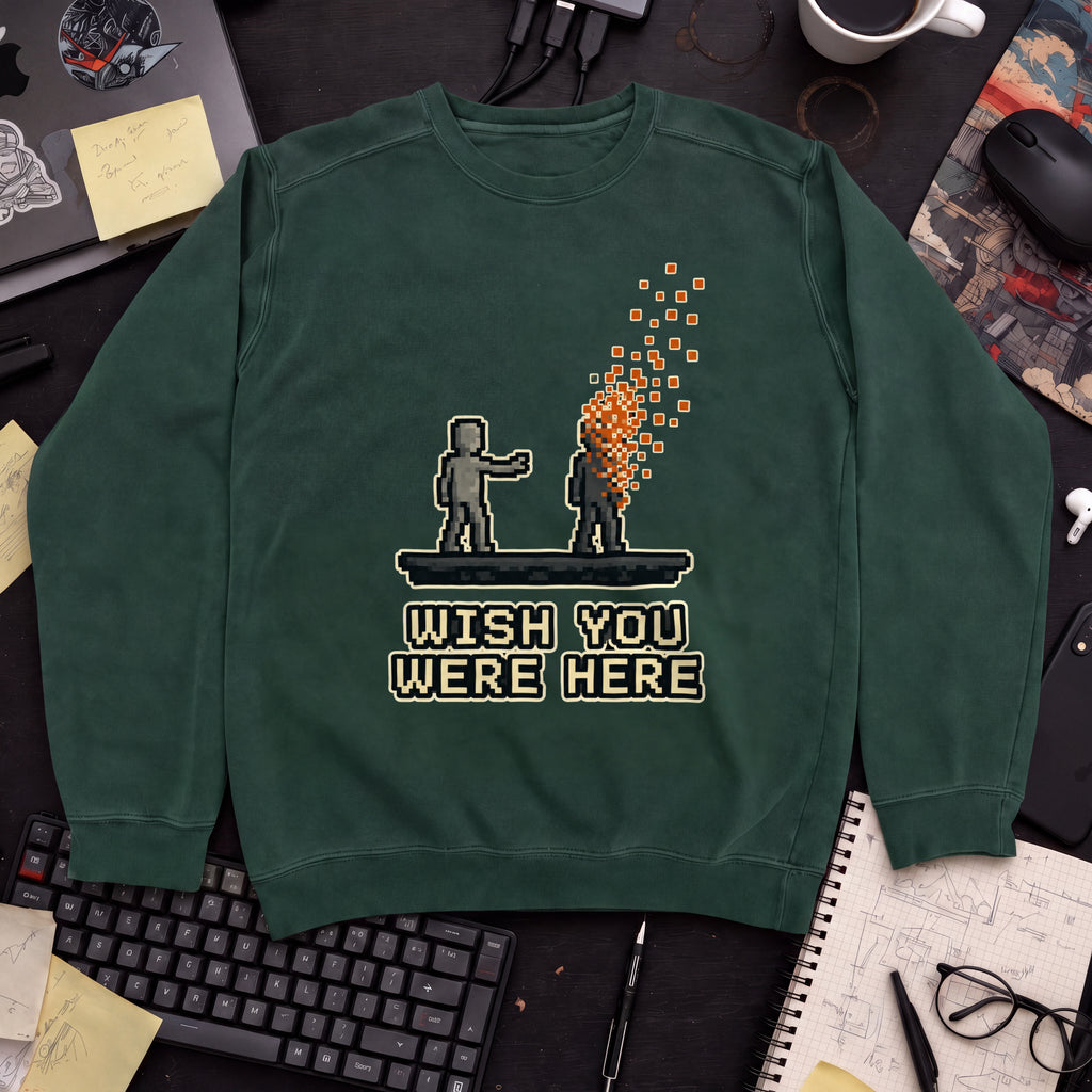 Wish You Were Here Sweatshirt — Bottle Green