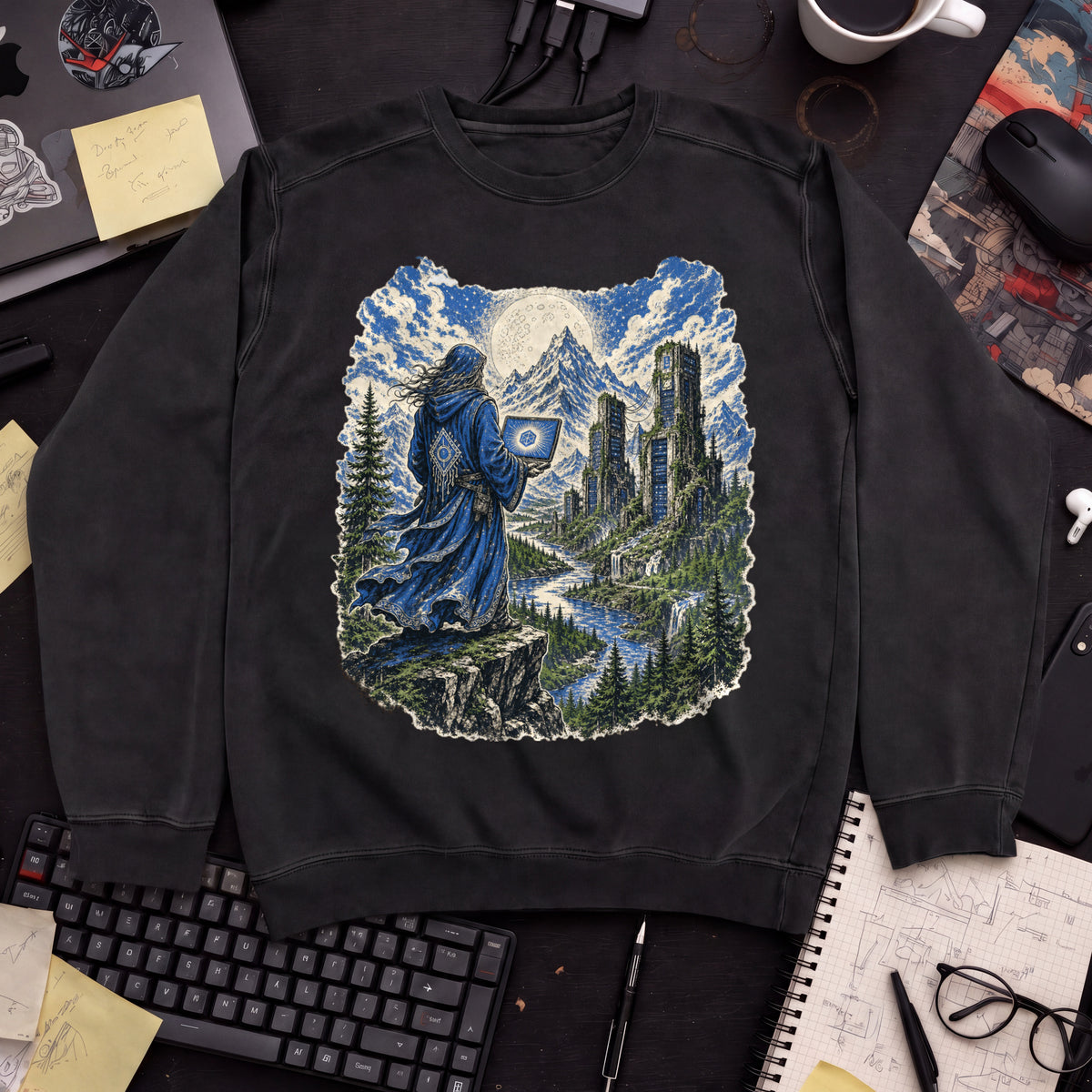 Wizard’s Terminal Sweatshirt — Black