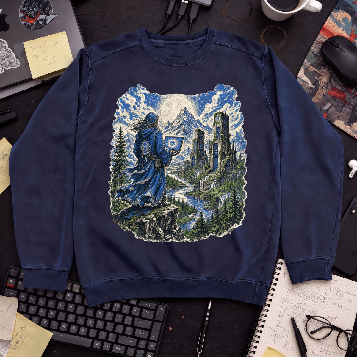 Wizard’s Terminal Sweatshirt — Navy
