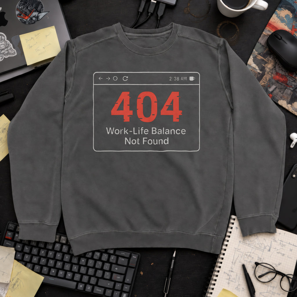 work life balance not found Sweatshirt — Pepper