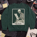 Working Skeleton Analyst Sweatshirt — Bottle Green