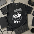 WTF Panda Premium Shirt — black Premium Shirt mock-up