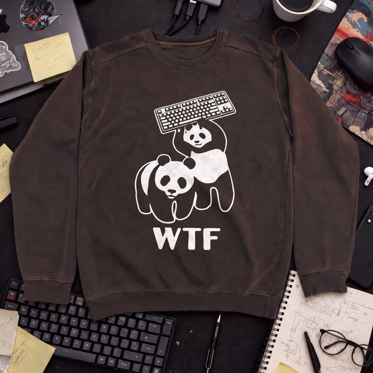 WTF Panda Sweatshirt — Hot Chocolate