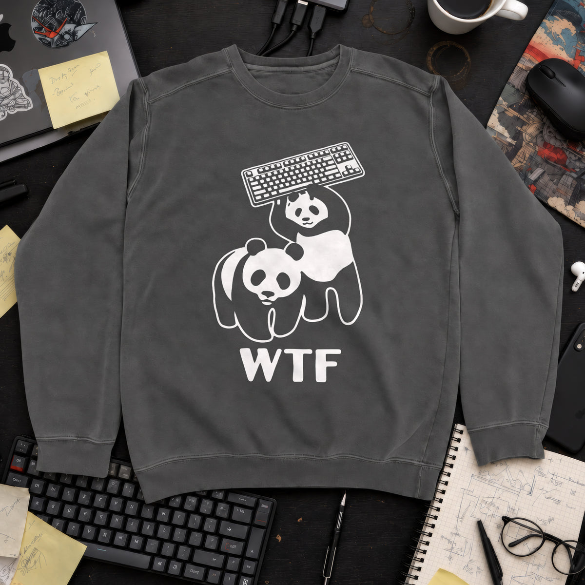 WTF Panda Sweatshirt — Pepper